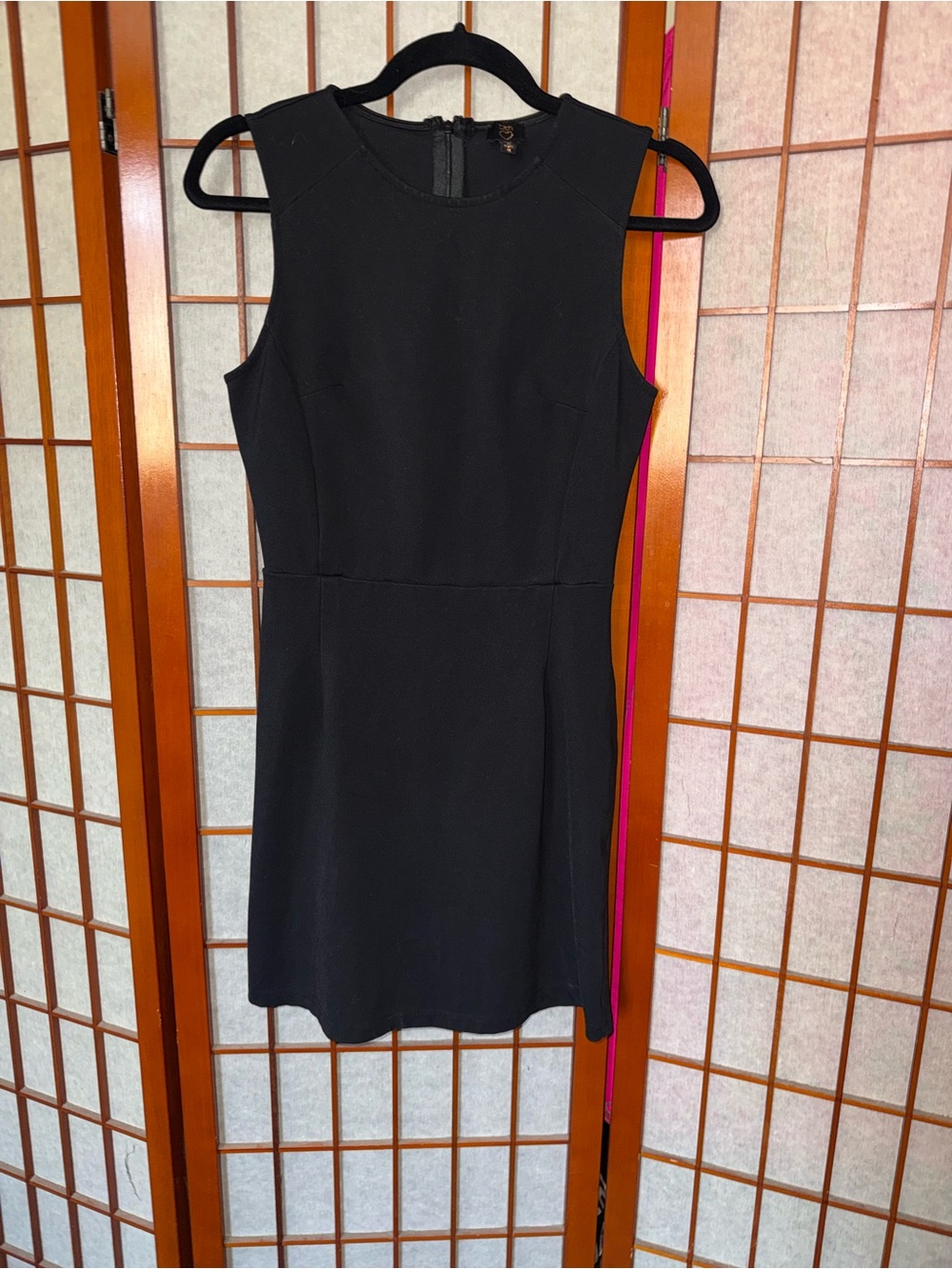 Classic Black Sleeveless Shift Dress